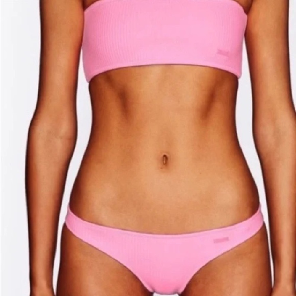 triangl bandeau bikini candy pink